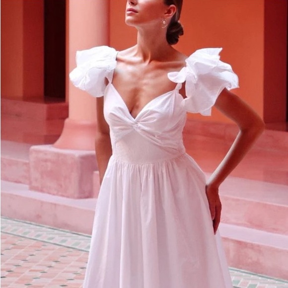 Cleobella Pasha Ankle Dress in White - size S - NWT - Picture 1 of 4